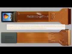 Compact 0.23 Inch Micro OLED Microdisplay with Vertical RGB Strip Color Pixel Arrangement and 10000 Cd/m2 Maximum Brightness